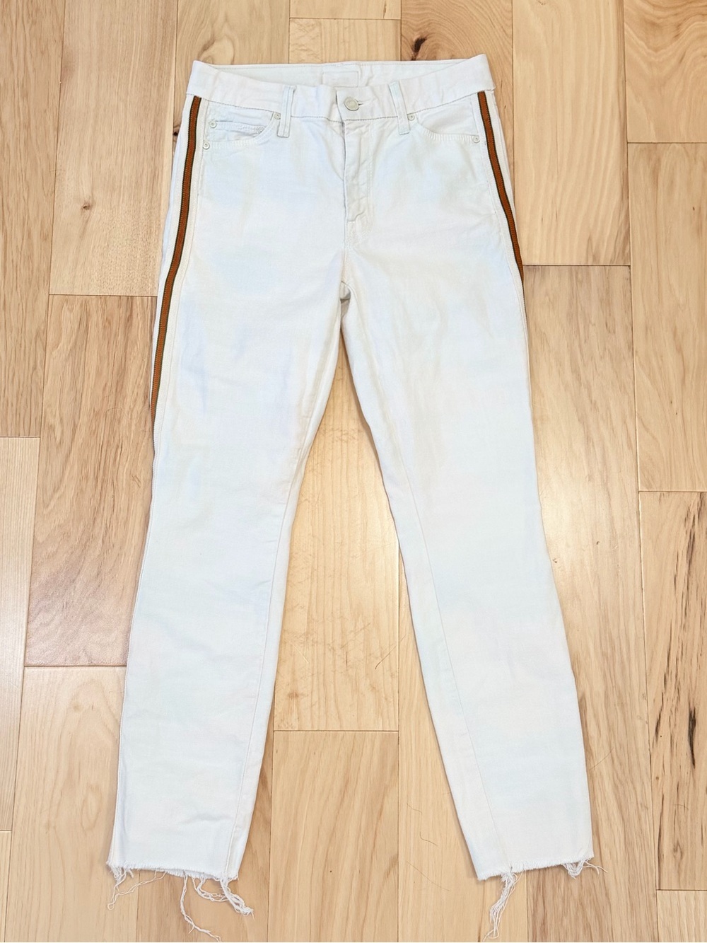 Mother Women’s The Looker Ankle Fray Denim Jeans in So Far Gone
